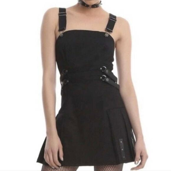 NWT Tripp NYC Black Straps Bondage Dress Medium - Picture 1 of 13